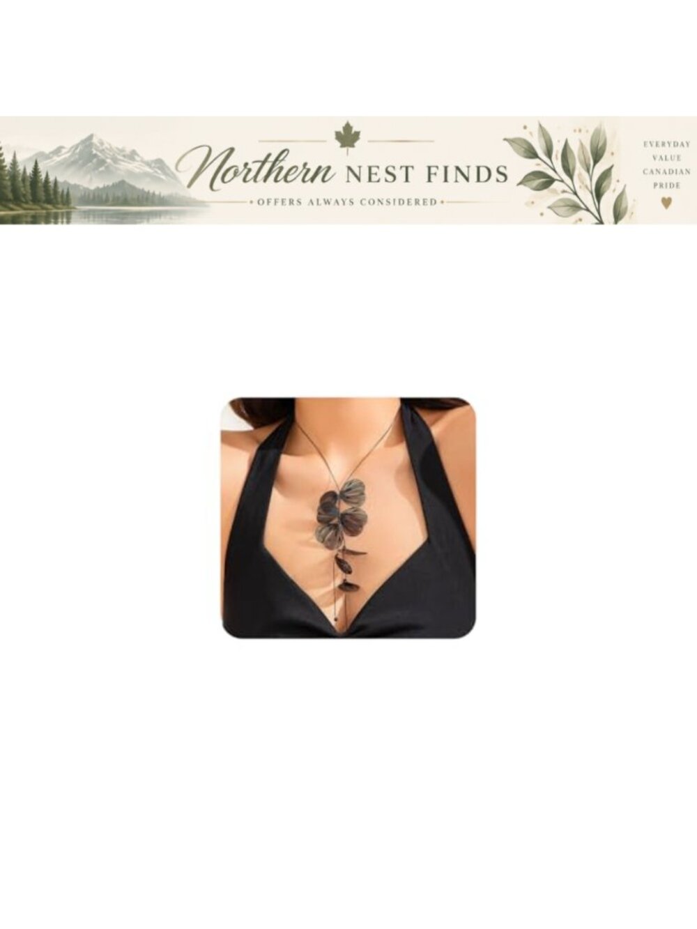 Ginkgo Leaf Y-Necklace Long Tassel Lariat Boho Polished Metal
